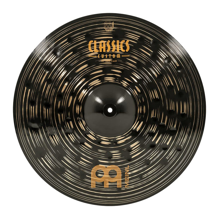 Meinl Cymbals Classics Custom Dark Crash 21 Zoll (Video) Schlagzeug Becken (53,34cm) B12 Bronze, Dun