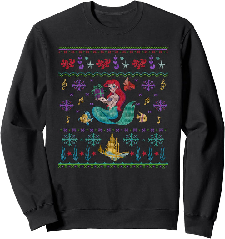 Disney Princess The Little Mermaid Ariel Christmas Sweater Sweatshirt