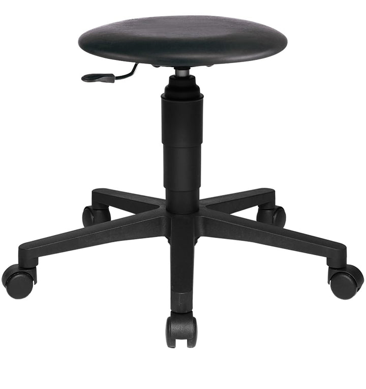 TOPSTAR TEC 60 Arbeitshocker schwarz | Made in Germany | Ergonomisch | Stehhilfe, Stehhocker | höhen
