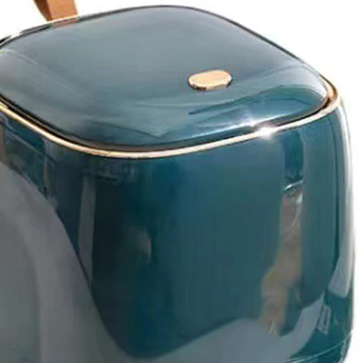 Mumusuki Mini-Arbeitsplatten-Mülleimer mit Deckel, Push-Typ Desktop-Mülleimer, Kleiner Mülleimer, Kl