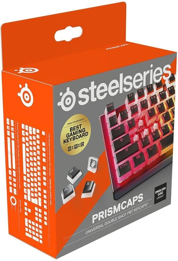 SteelSeries PrismCaps – Double-Shot-Tastenset mit „Pudding“-Optik – Kompatibilität mit allen gängige