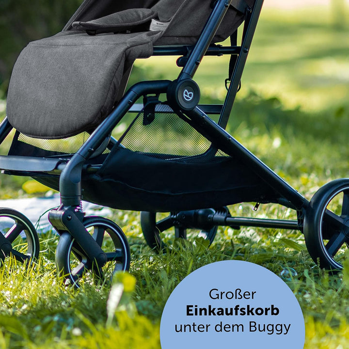 Bergsteiger Manhattan Buggy bis 15 kg, Reisebuggy mit Liegefunktion, Leichter und kompakter Sportwag