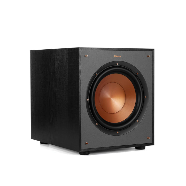Klipsch R-100SW Subwoofer, Schwarz Single, Single