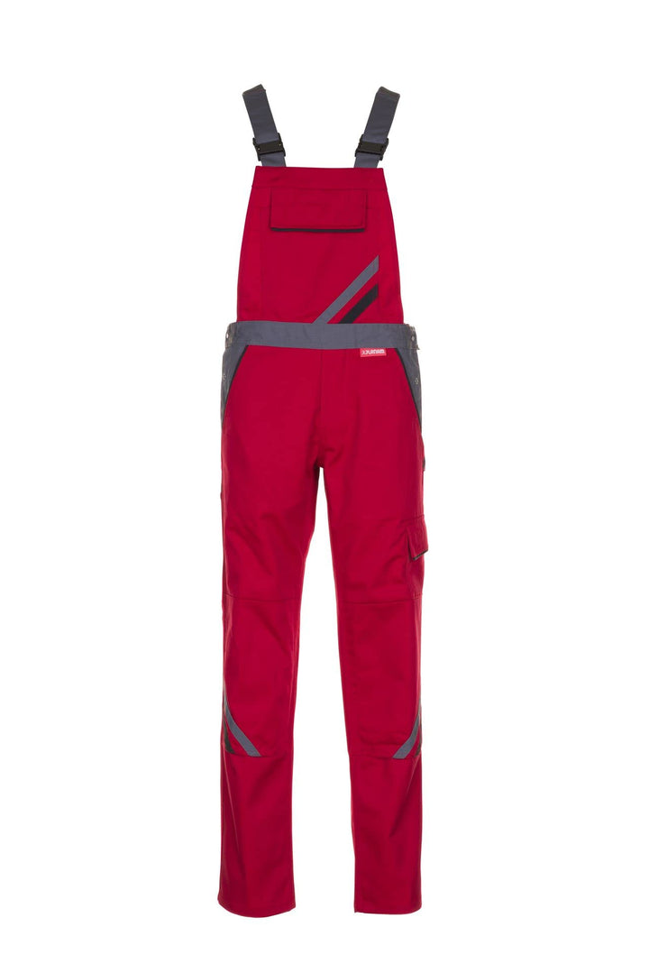 Planam Highline Damen Latzhose, viele Farben, alle Grössen 34 Rot/Schiefer/Schwarz, 34 Rot/Schiefer/