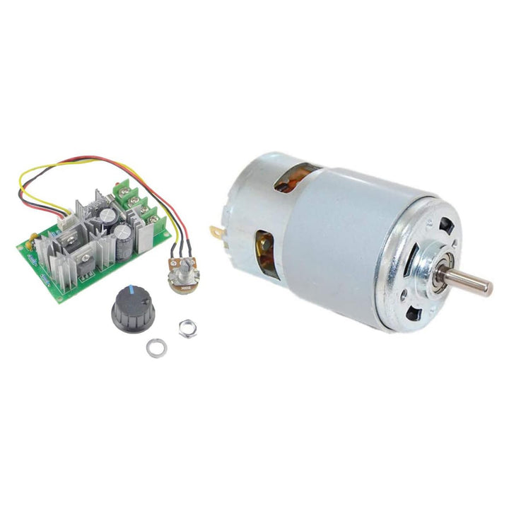 CHANCS Elektromotor 775 12V DC Motor 4000RPM DC 24V 8000RPM mit mit PWM einstellbarem umkehrbarem DC