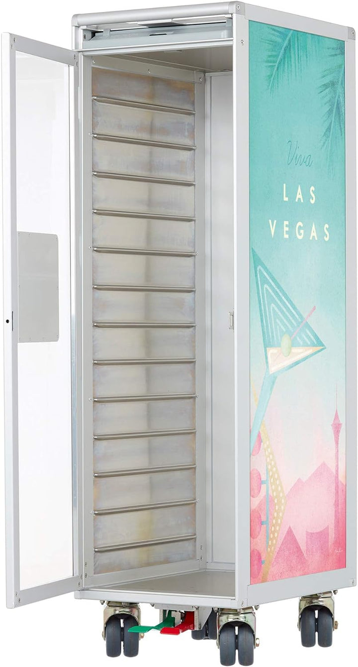 VanDeBord Airline Trolley Henry Rivers Edition Neu (Viva Las Vegas, Glastür) Viva Las Vegas Glastür,