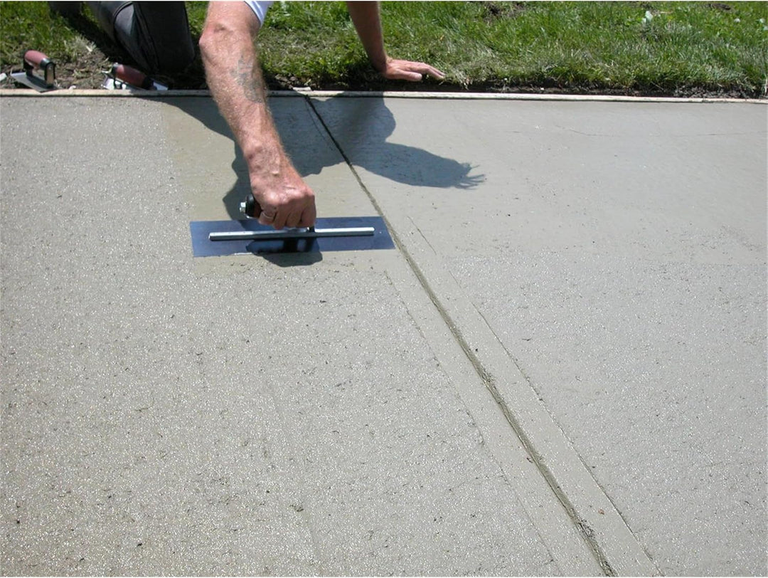 Glättkelle -Gebogener DuraSoft Griff, Goldstahl, 457x127 mm