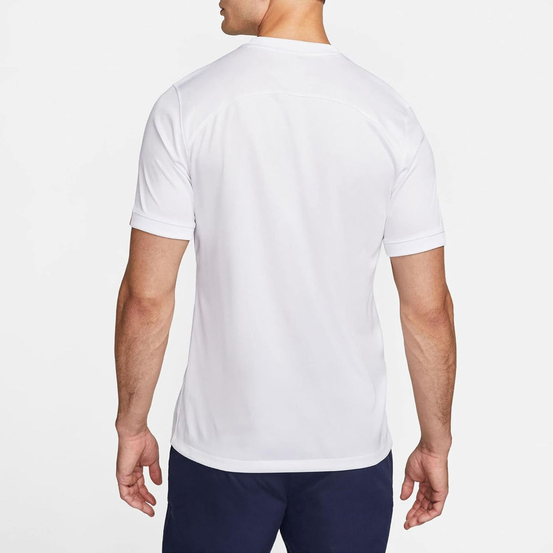 NIKE Herren Stad T-Shirt (1er Pack) 8 Jahre White/Old Royal/White, 8 Jahre White/Old Royal/White