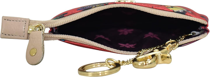 Anuschka Reise Pouch/Etui - Wanderlust Kollektion - Nylonstoff mit Leder Trim und Kunstdruck - Butte