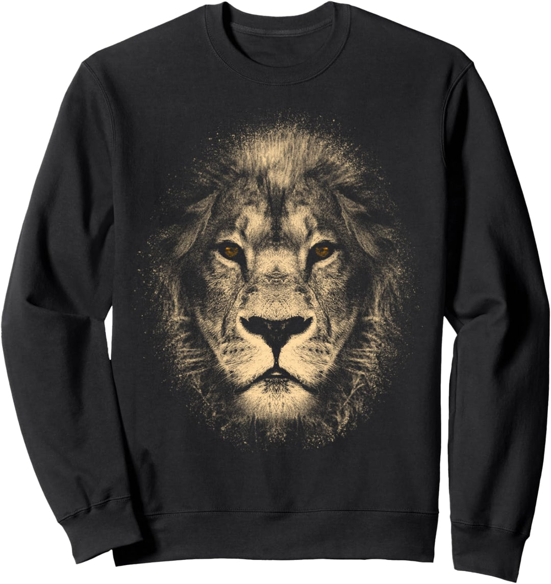 Afrika Löwe stylischer Löwenkopf mit coolen Augen und Mähne Sweatshirt