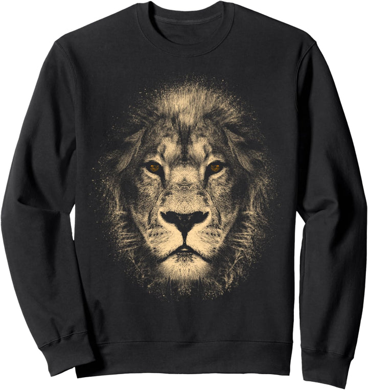 Afrika Löwe stylischer Löwenkopf mit coolen Augen und Mähne Sweatshirt
