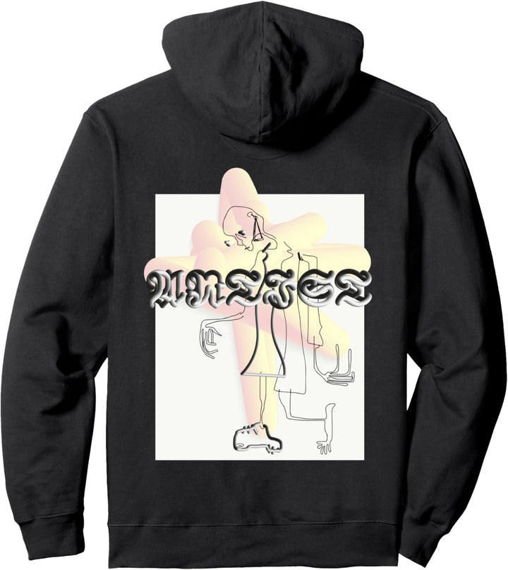 Moderne Kunst und abstrakte Kunst Figur Backprint Pullover Hoodie