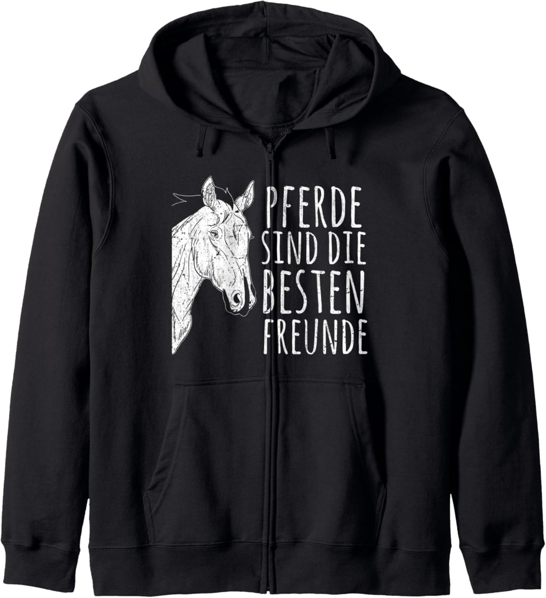 Pferde sind die besten Freunde Reiterhof Reiterin Pferd Kapuzenjacke