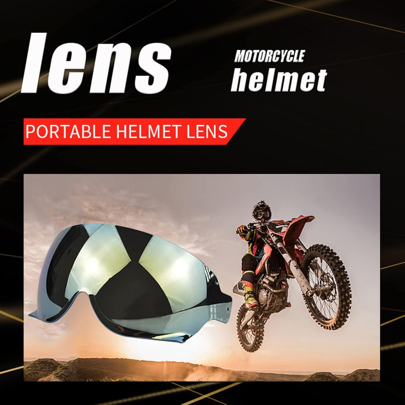 Shkalacar Helmvisier, Helmlinse Ersatz für SHOEI JO EX-Zero CJ3, Helm Motorrad Windschutzscheibe Hel