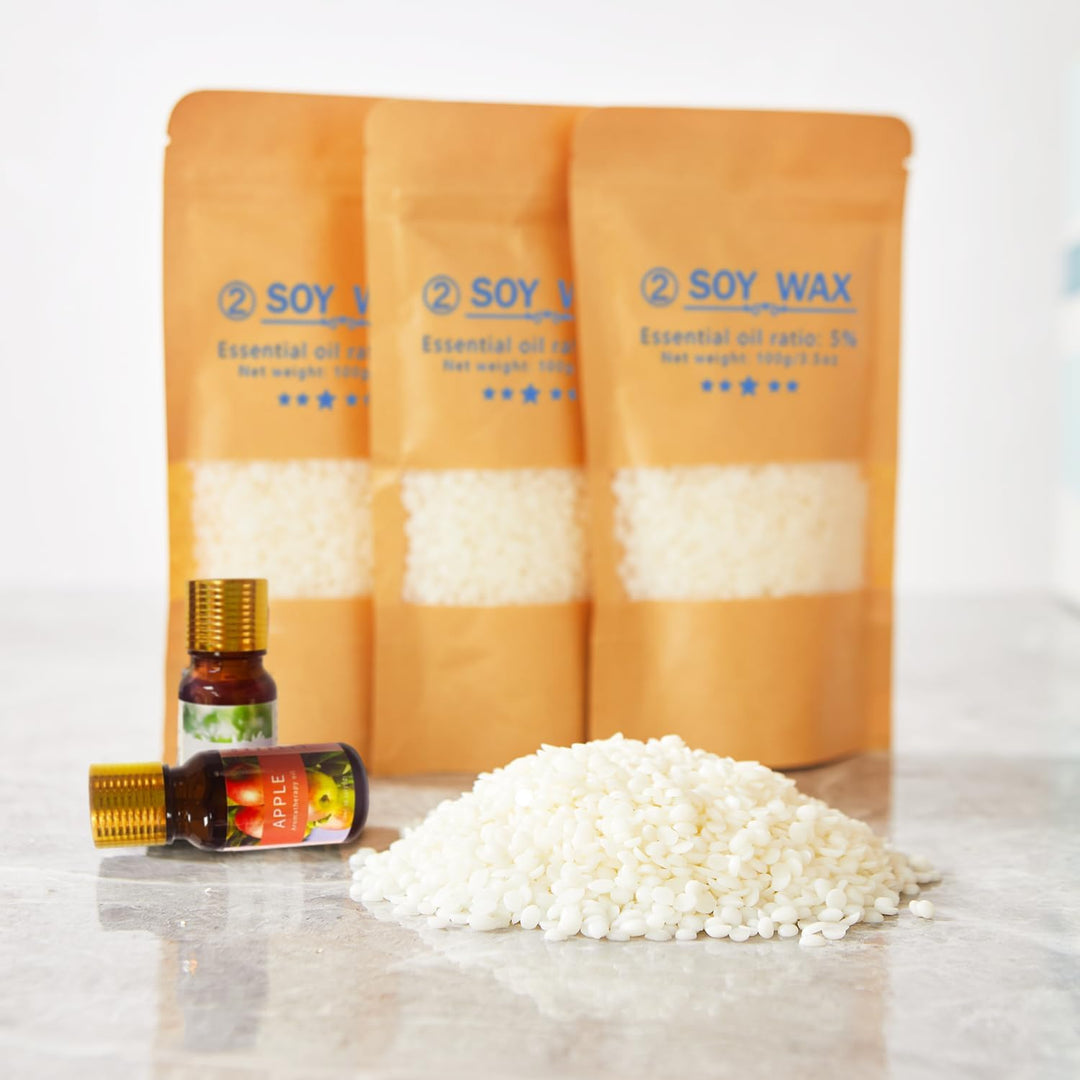 LINGQIAN Kerzenherstellung Kit für Erwachsene, Soja-Wachs für Kerze machen, DIY Kerzen Selber Machen