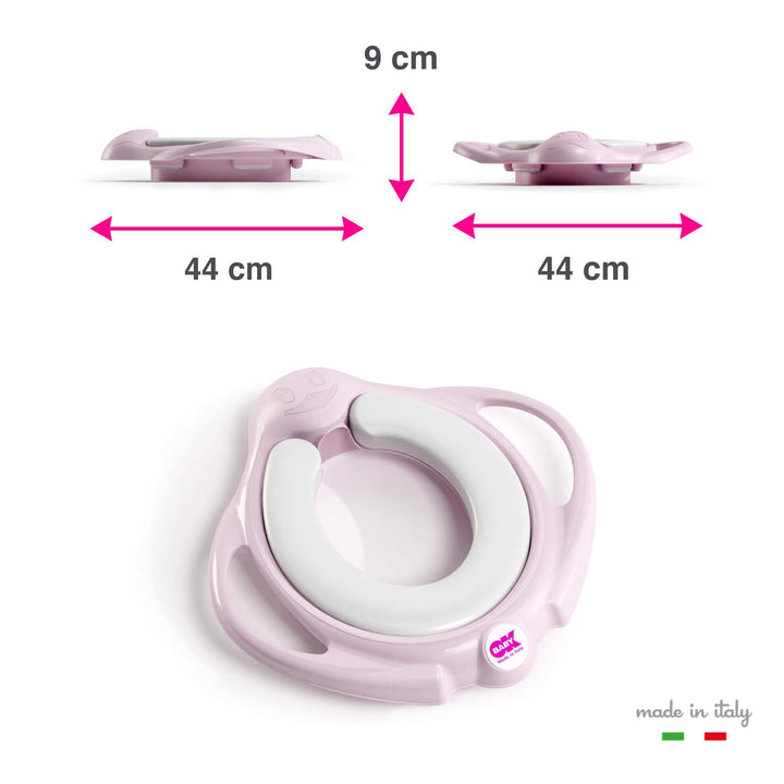 Okbaby weicher Toilettensitzverkleinerer mit weicher gepolsterter Sitzfläche. Bianco Weiss, Weiss