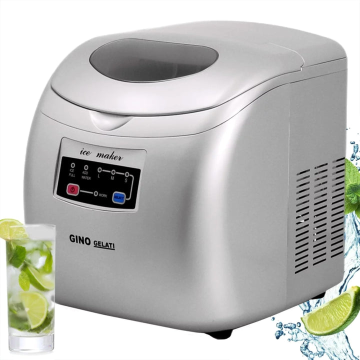 Syntrox Eiswürfelmaschine Grilexa (LED + 15kg / 24h Eiswürfel), Einfache Bedienung, Schnelle Eiswürf