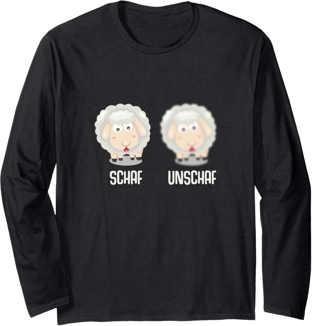 Schaf Unschaf Schafe Schäfer Langarmshirt