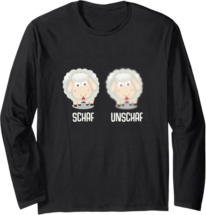 Schaf Unschaf Schafe Schäfer Langarmshirt