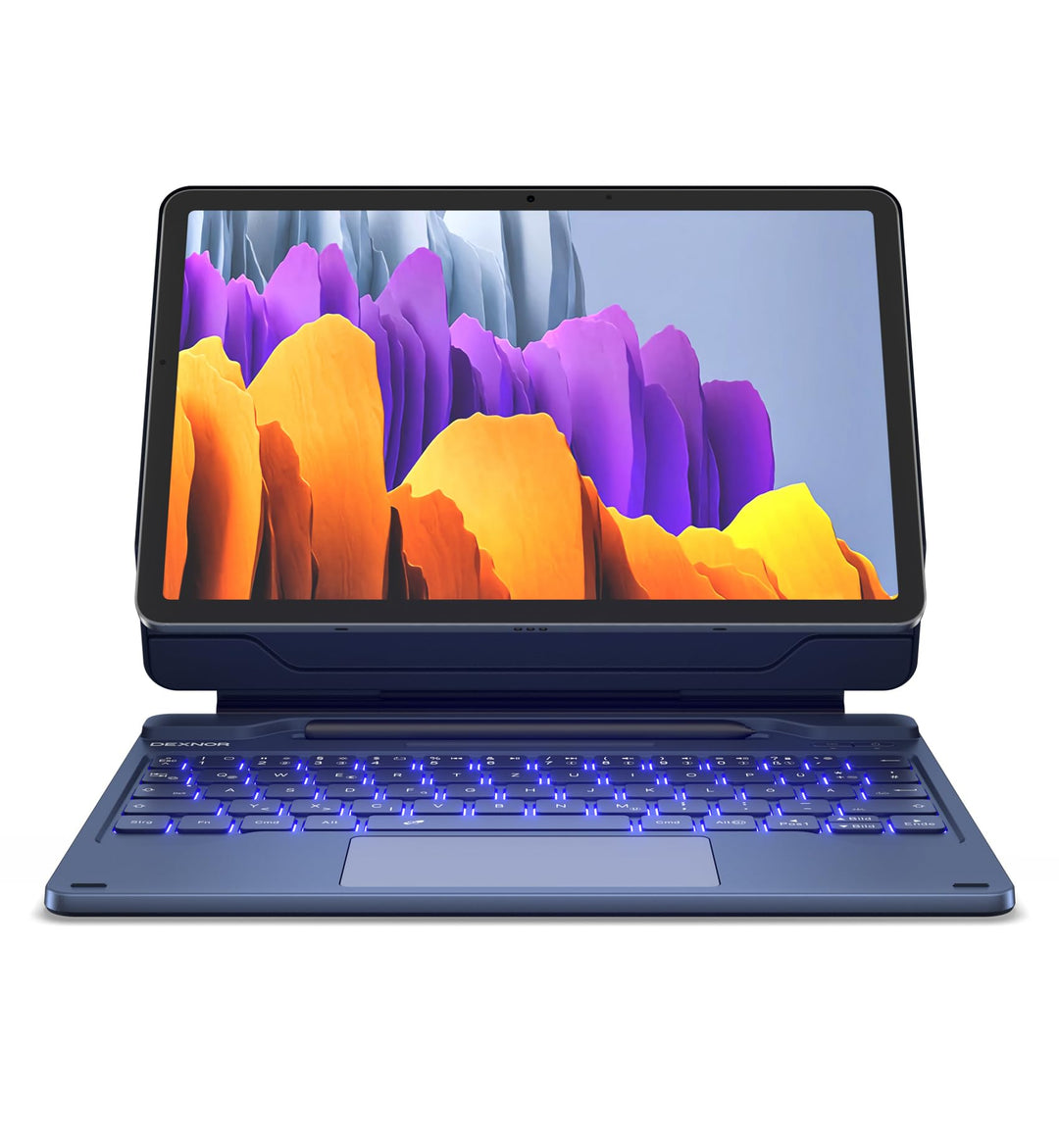 Dexnor Tastatur Hülle für Samsung Galaxy Tab S8 2022/S7 2020 11 Zoll, Multi-Touch Trackpad Magnetisc