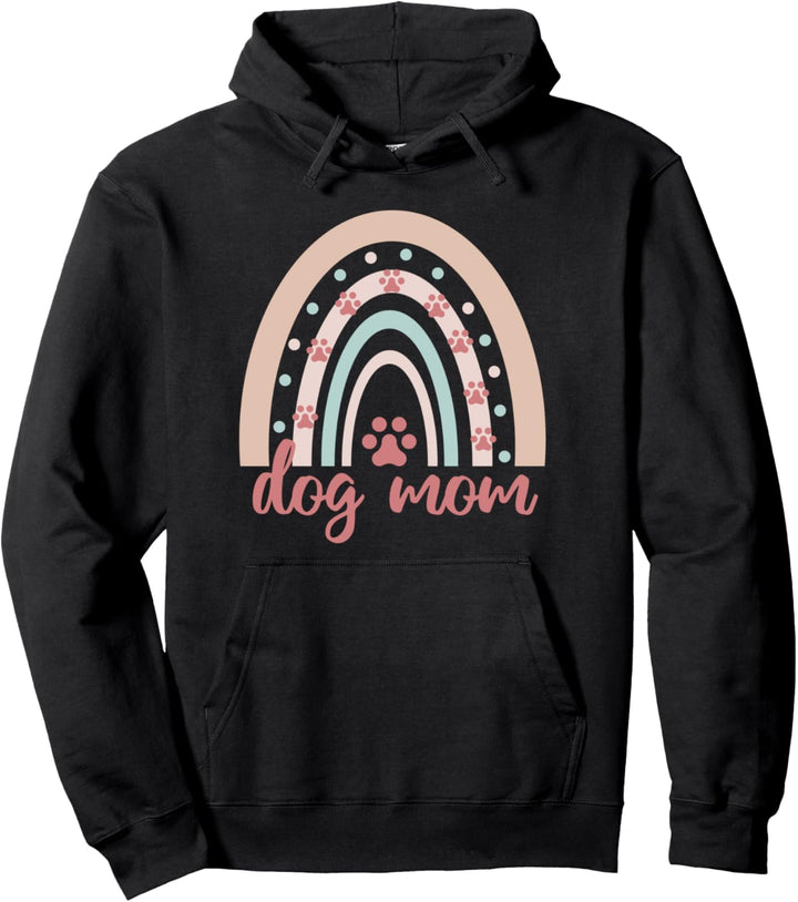 Hunde Mama Boho Regenbogen Hundehalterin Frauchen Hundeliebe Pullover Hoodie