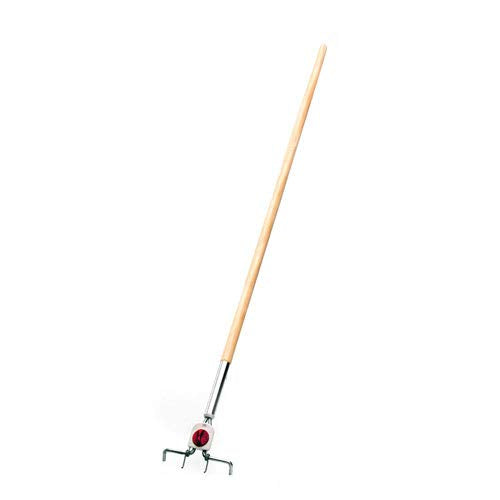 Systemstiel Holz, 140 cm - 4-Loch - Holzstiel Gerätestiel Besenstiel Wechselstiel