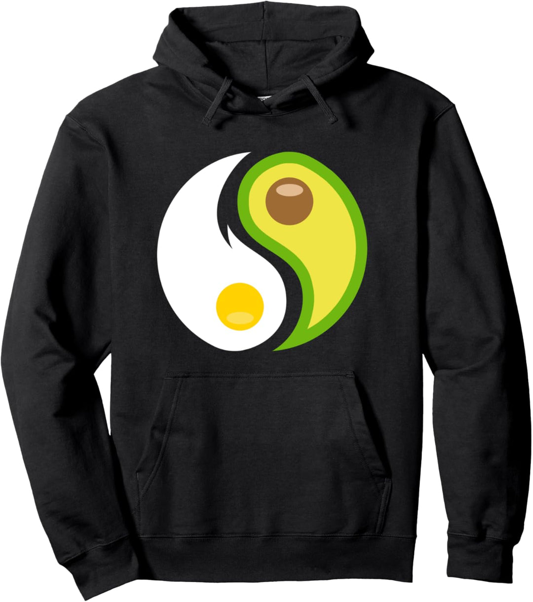 Yin und Yang Ei Frühstück Lebensmittel Gesundheit Geschenk Pullover Hoodie