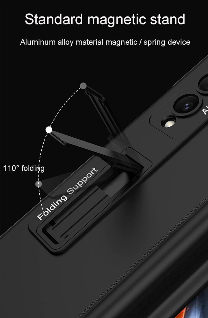 CeeEee Galaxy Z Fold 4 5g Hülle 360 Grad Vollschutz Case Built in Bildschirm Schutz Handyhülle mit S