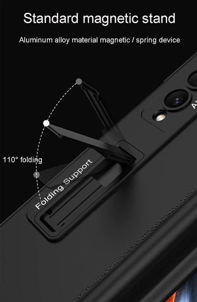 CeeEee Galaxy Z Fold 4 5g Hülle 360 Grad Vollschutz Case Built in Bildschirm Schutz Handyhülle mit S