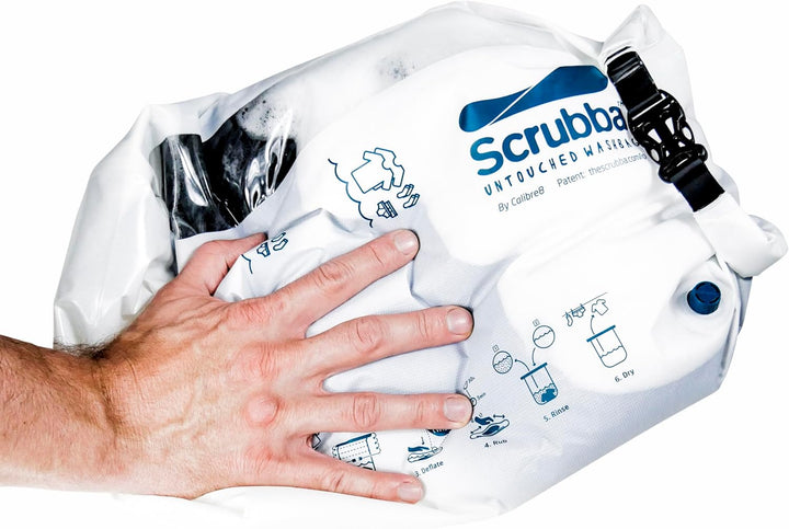 Scrubba Waschbeutel Set 2.0 – Tragbare Reise-Waschmaschine für Hotel und Reisen - Leichter, Kleiner