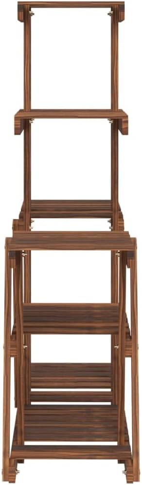 vidaXL Blumenständer, Pflanzenregal Holz, Blumenregal für Wohnzimmer Balkon Terrasse, Pflanzenstände