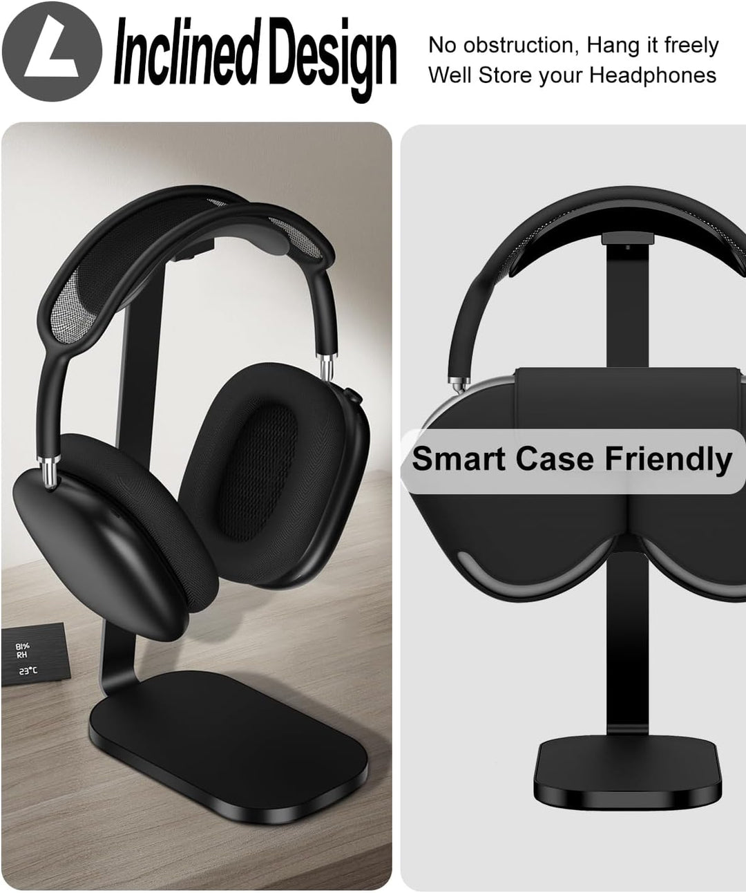 VICHYIE Kopfhörer Ständer, Schwerer Headset Halterung für AirPods Max, Schreibtisch Zubehör für Over