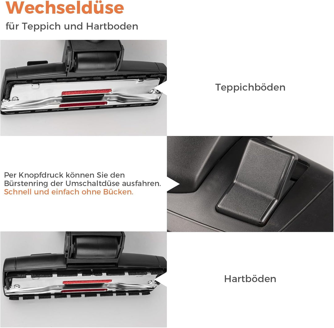 Premium 35mm Staubsaugerdüse, Staubsauger Ersatzteile Kompatibel Mit Alle Miele Staubsauger Complete