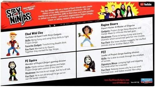 Spy Ninjas 4er-Pack für Kinder ab 6 Jahren (PZ2/CAD/Regina/PZ Squire) (41130CO) Einzelbett, Einzelbe