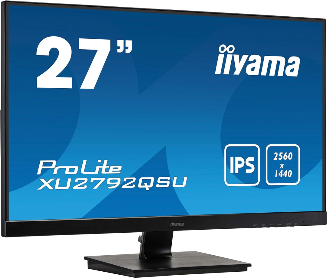 iiyama XU2792QSU-B1 27' IPS LCD with Slim Bezel, 5ms, WQHD 2560x1440, FreeSync, 350 cd/m² Brightness