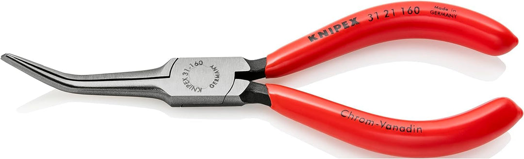 KNIPEX Greifzange (Nadelzange) mit Kunststoff überzogen schwarz atramentiert 160 mm 31 21 160