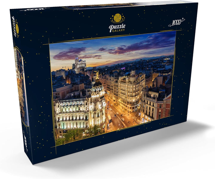 Skyline von Madrid, Spanien - Premium 1000 Teile Puzzle - MyPuzzle Sonderkollektion von Puzzle Galax