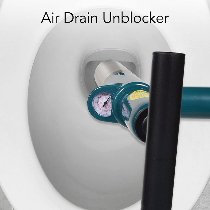 Air Drain Unblocker, Hochdruck Air Drain Unblocker Edelstahl Drain Blaster Plunger Pipe Unclogging T