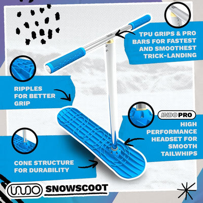 Indo SnowScoot – ultimativer Schneescooter für Kinder und Erwachsene – perfekter Hinterhofspass mit