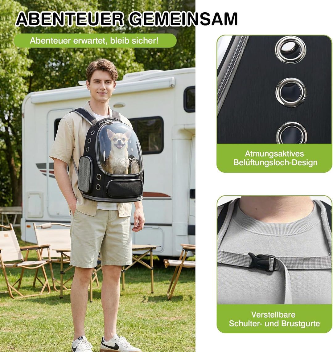 ALLSOPETS Katzenrucksack Träger Innovativer Reisender Bubble Rucksack Tragbar Haustierträger für Kat