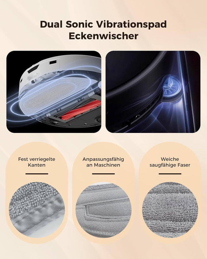 Yivy 30 Stück Zubehör für Roborock S8 Maxv Ultra/S8 Max Ultra Saugroboter, Zubehörset mit 2 Hauptbür