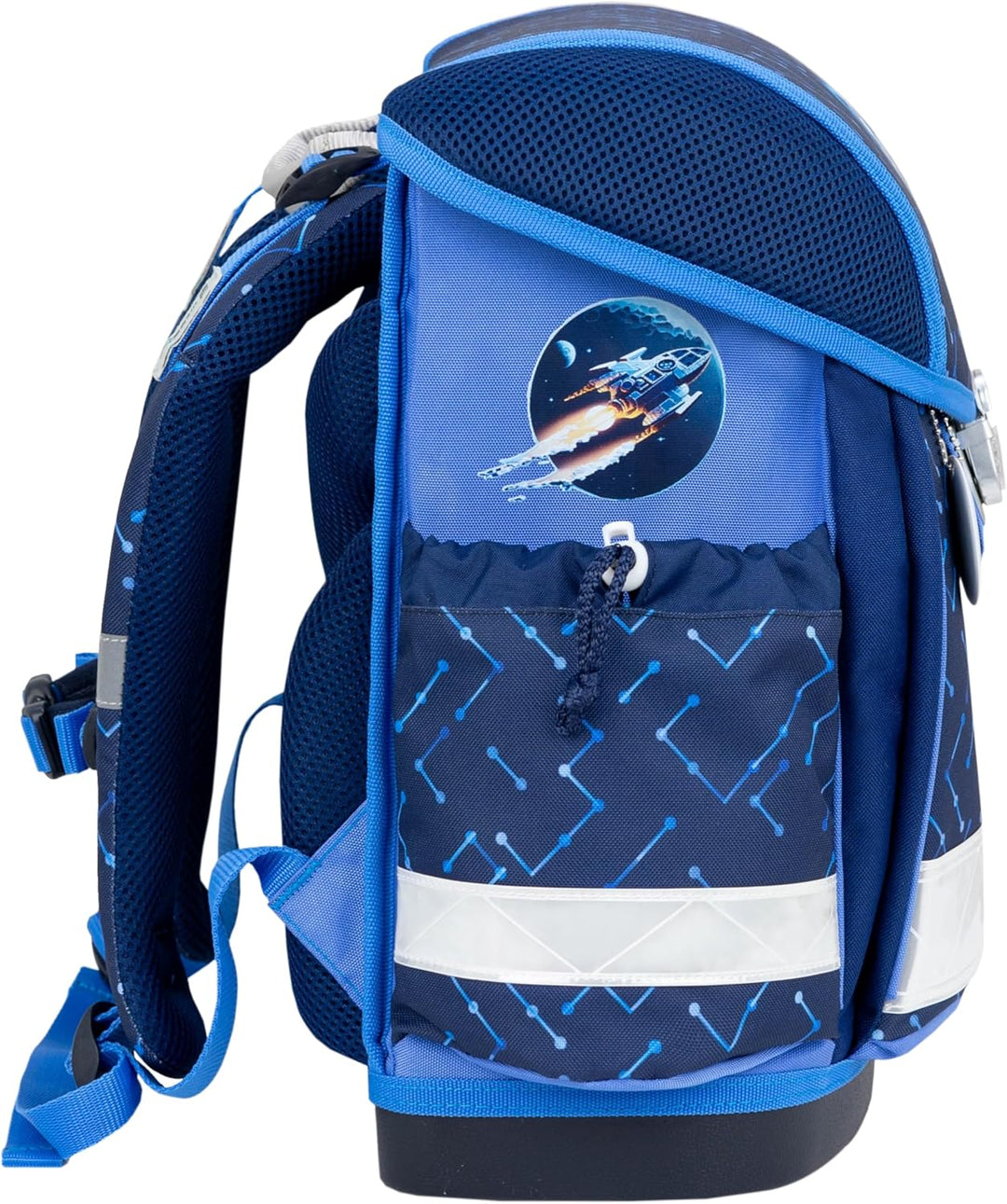 Belmil Classy Schulranzen Set 4 - teilig (403-13/AG/S) Navy Blue Tech, Navy Blue Tech