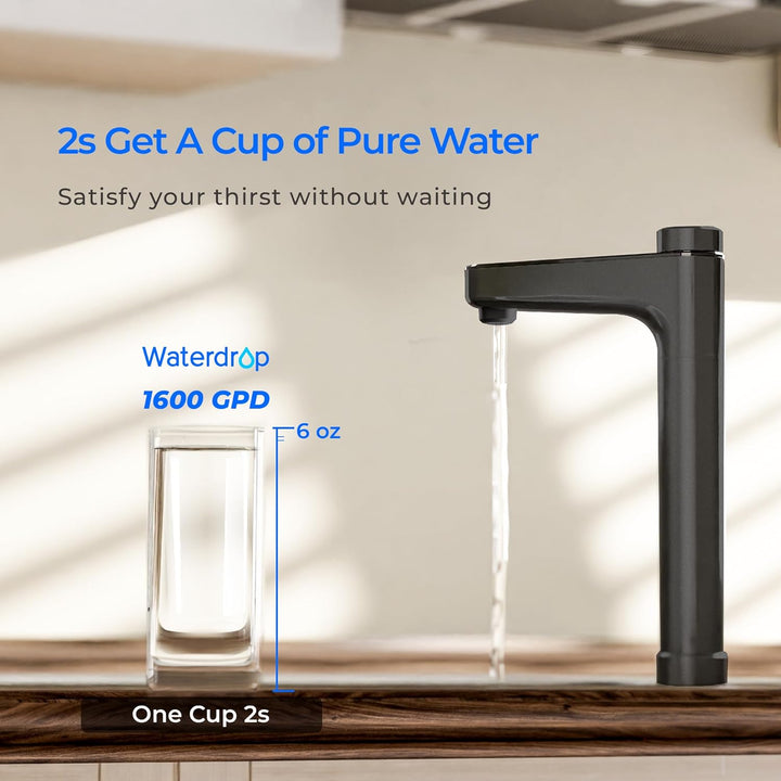 Waterdrop WD-X16-F3 Filter, Ersatz für WD-X16 1600 GPD Umkehrosmose-System, 24 Monate Lebensdauer, r