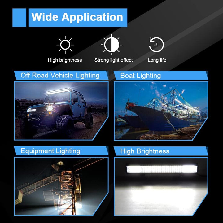 Willpower 23 Zoll LED Arbeitsscheinwerfer Bar 570W LED Scheinwerfer 12V Wasserdicht IP67 Flutlicht S