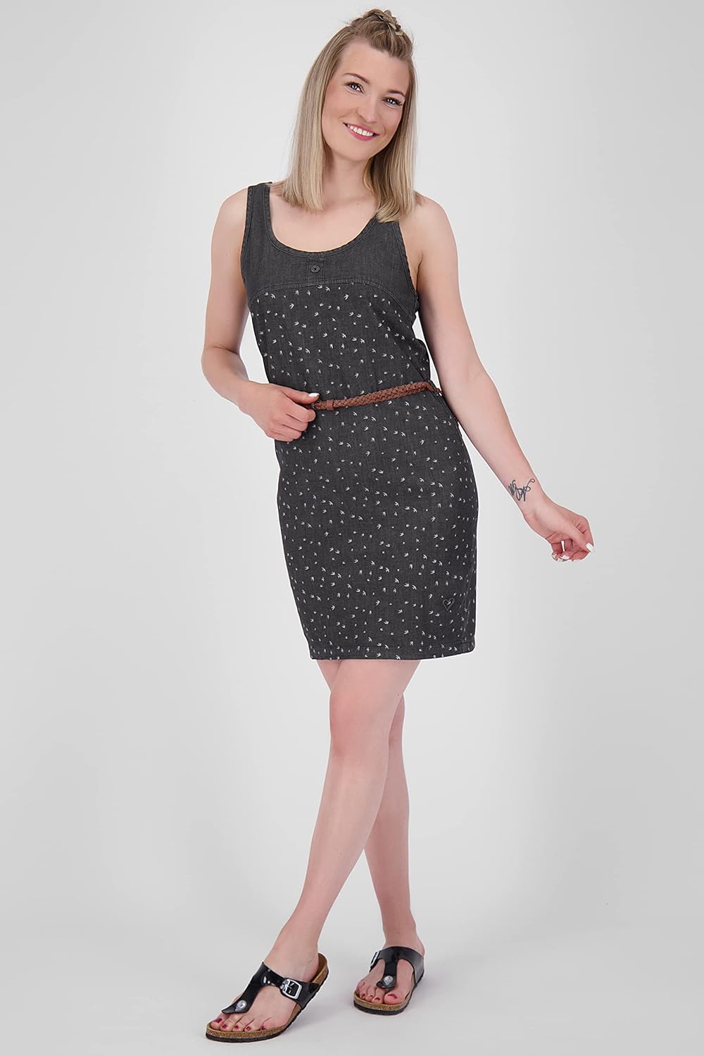 ALIFE and Kickin DoiaAK B Dress M Black Denim, M Black Denim