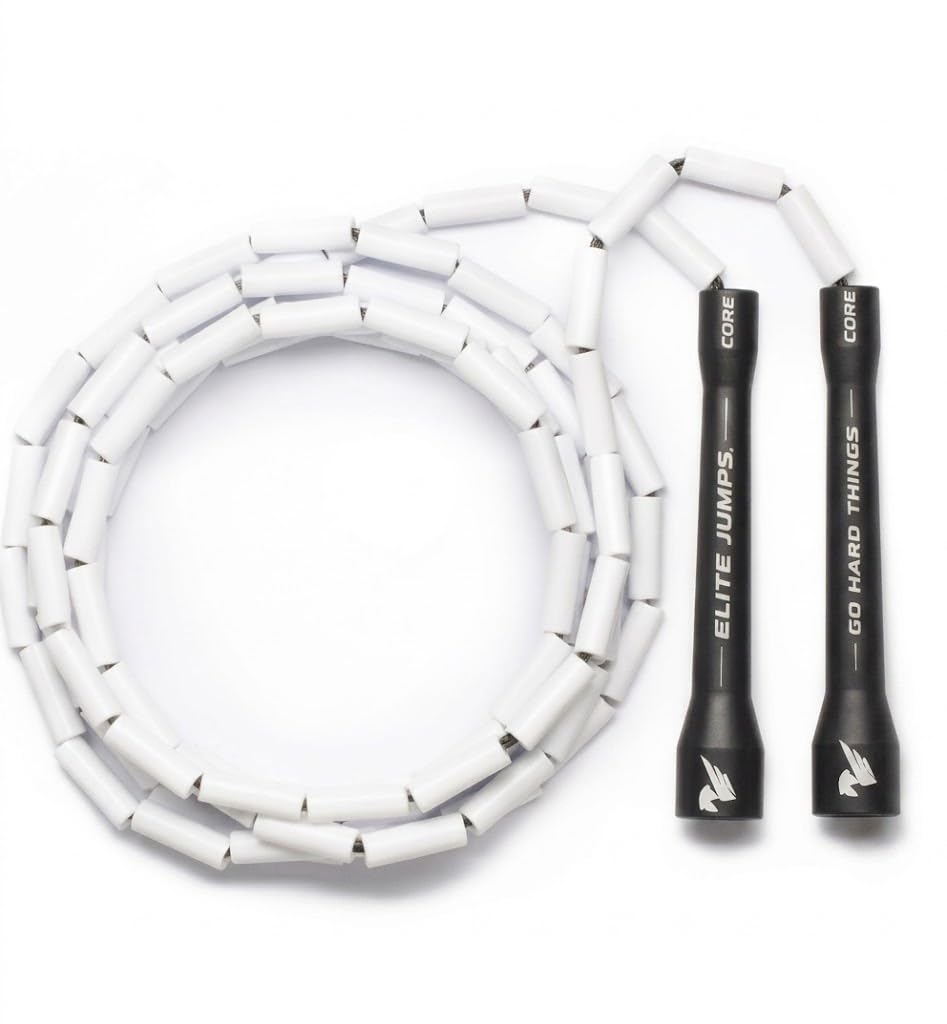 Elite SRS; Do Hard Things, Beaded Jump Rope - Adjustable Jump Ropes for Fitness with Unbreakable Han