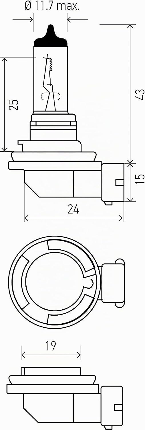 HELLA H11 YL Twin Blister Xtreme Gelb (12 V 55 W), 2 Stück