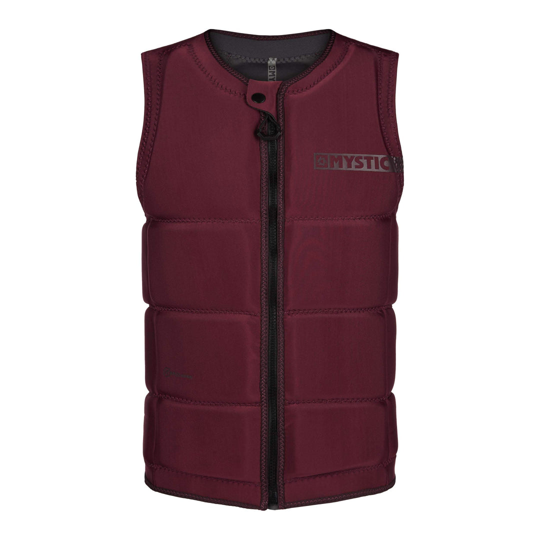 Mystic Watersports - Surf Kitesurf & Windsurfen Herren Star Impact Weste Top Front Zip - Oxblood Red