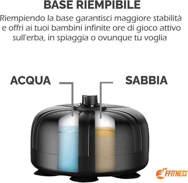 FFitness Punchingball für Kinder mit abnehmbarem Boden und Verstellbarer Stange | Boxsack für Traini