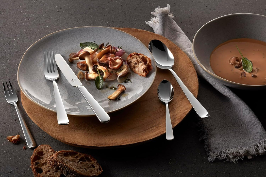 ZWILLING Swing Besteckset, 30-tlg, für 6 Personen, Spülmaschinengeeignet, 18/10 Edelstahl, Poliert,